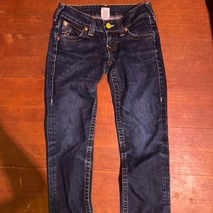 True religion ladies jeans 26x27 low rise